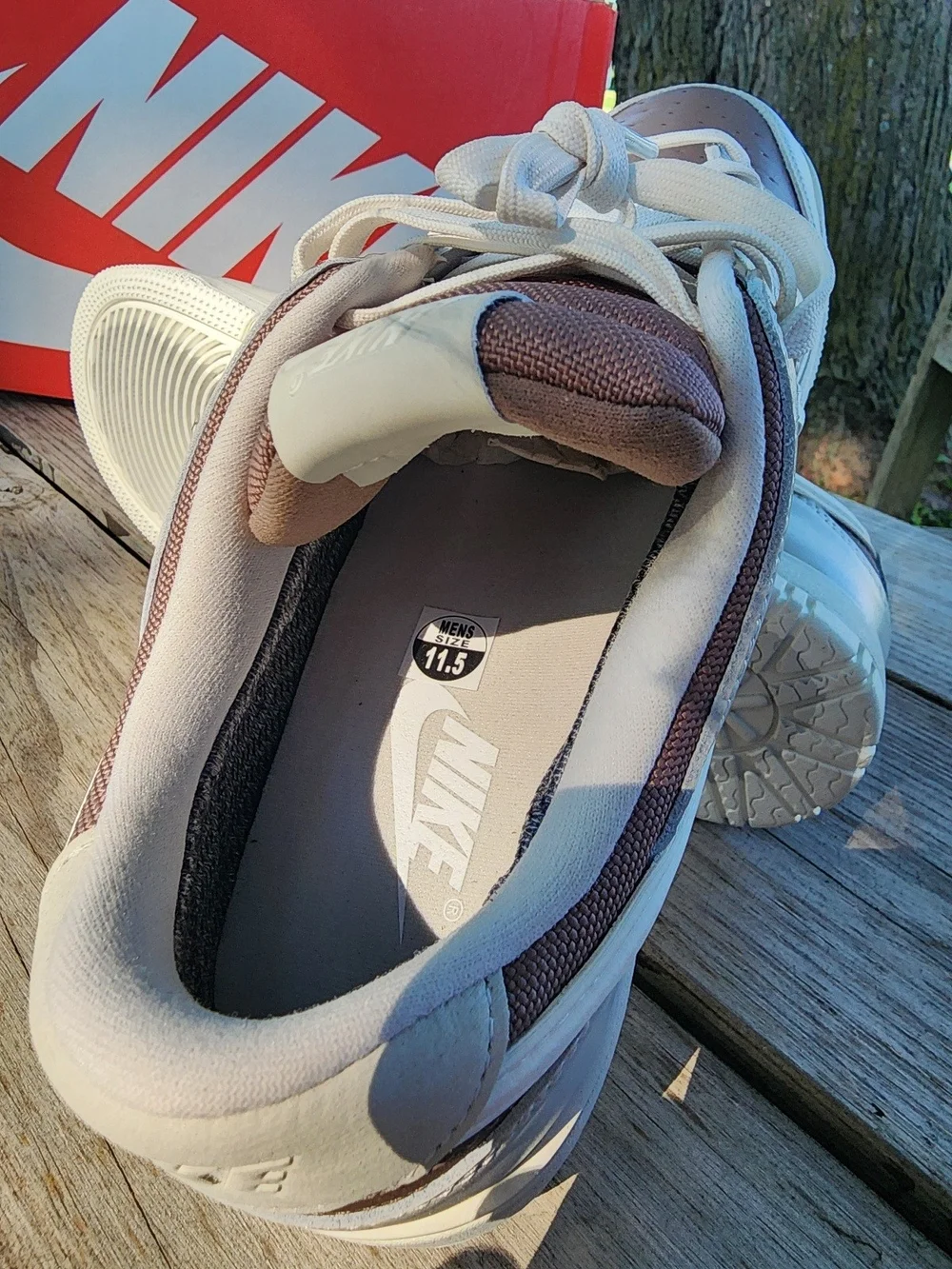 Nike Dunk Low Men's Sneakers with GORE-TEX in Bone and Mink Brown size 11.5